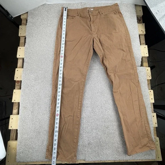 Peter Millar Pants Mens 38 Khaki Tan 5 Pocket Chino Flat Front Golf Casual Twill - Picture 5 of 10